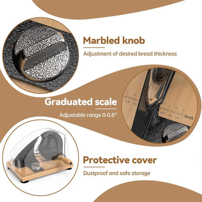 Perfect-Slice Manual Bread Slicer