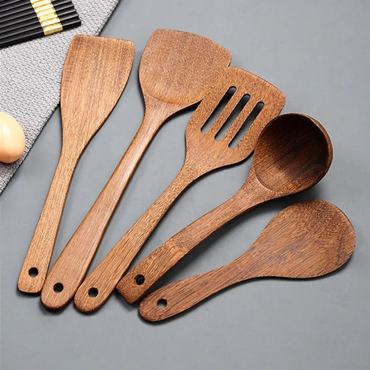 Natural Wooden Cooking Spoons & Spatulas