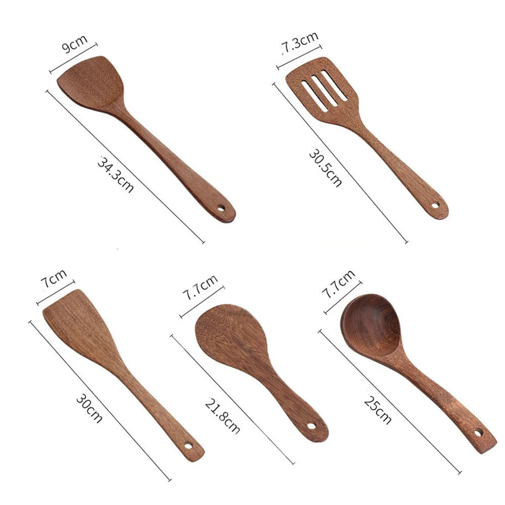 Natural Wooden Cooking Spoons & Spatulas