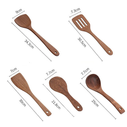 Natural Wooden Cooking Spoons & Spatulas