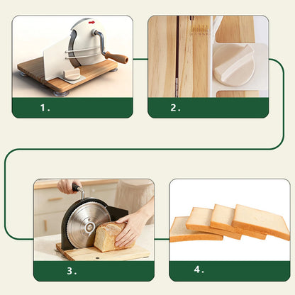 Perfect-Slice Manual Bread Slicer