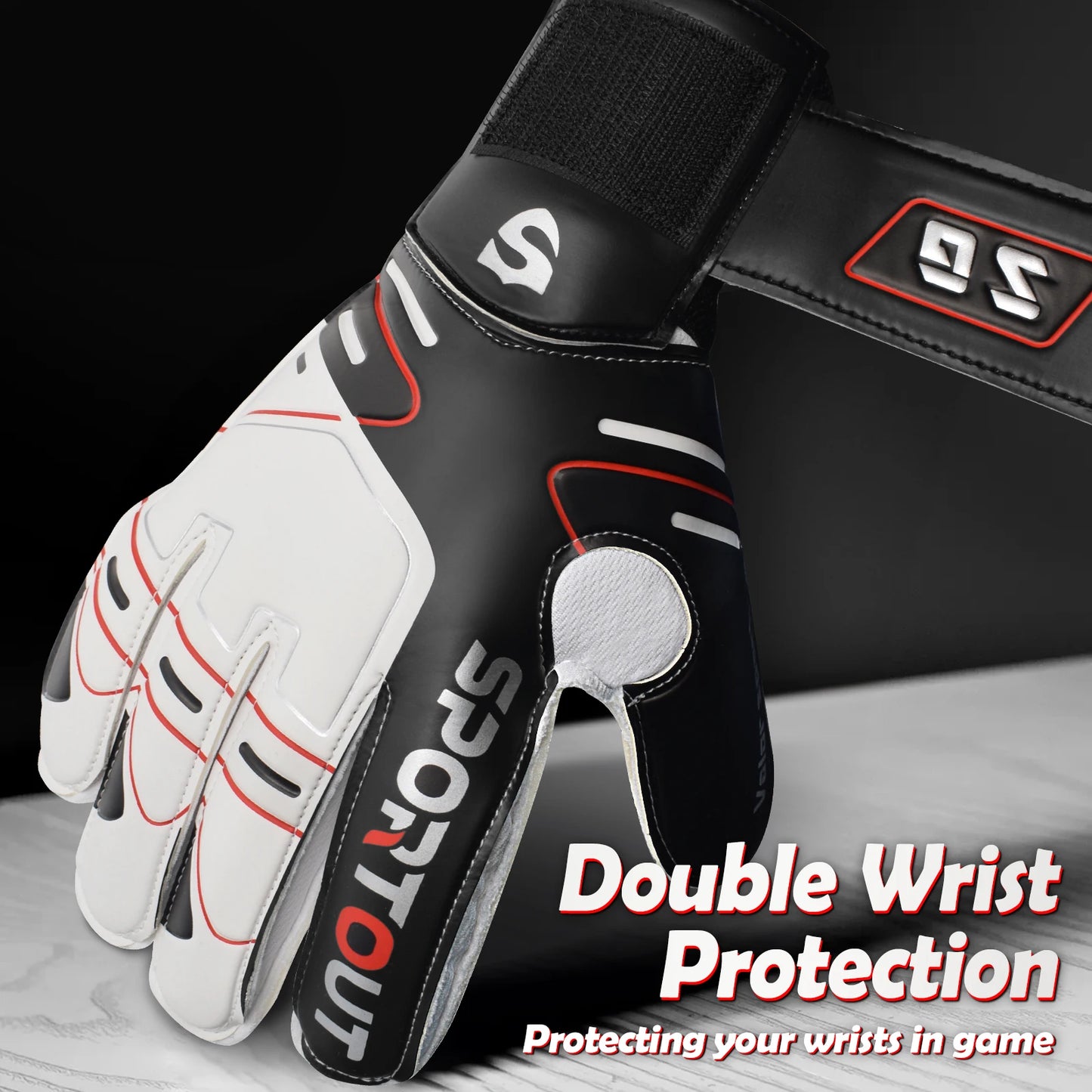 Finger-Protected Professional Goalkeeper Gloves