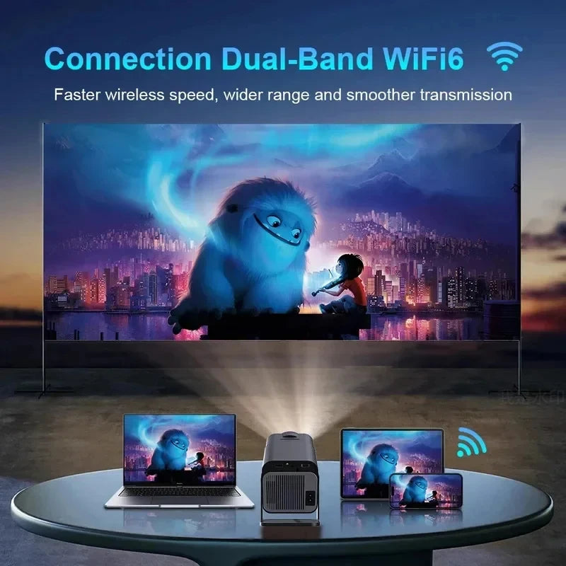 1080P Android Projector WiFi Bluetooth