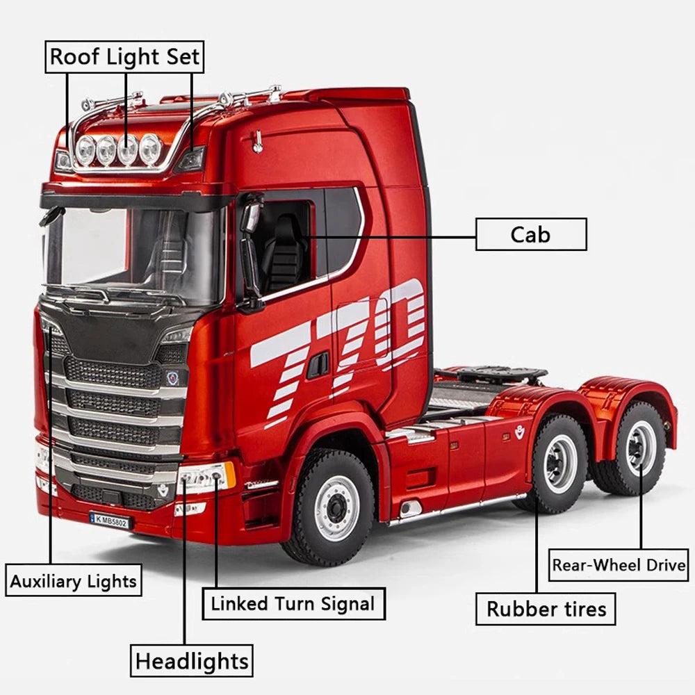 Realistic Lights & Sounds RC Engineering Truck