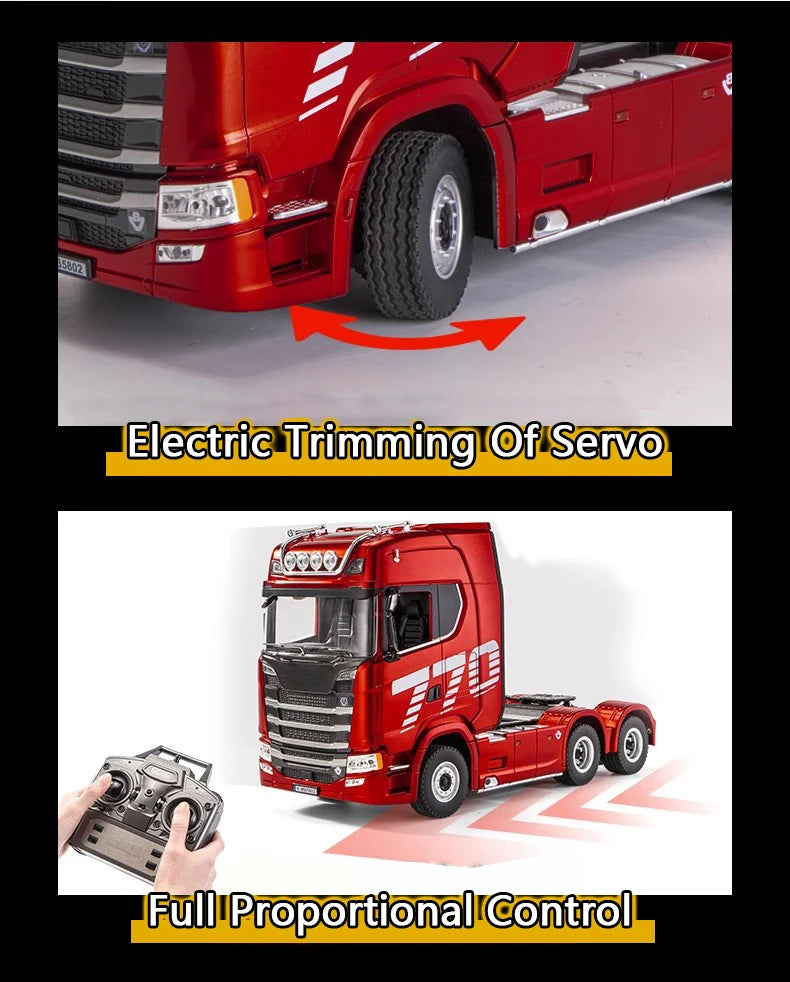 Realistic Lights & Sounds RC Engineering Truck