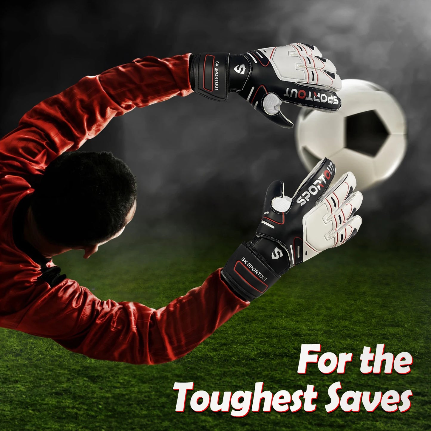 Finger-Protected Professional Goalkeeper Gloves