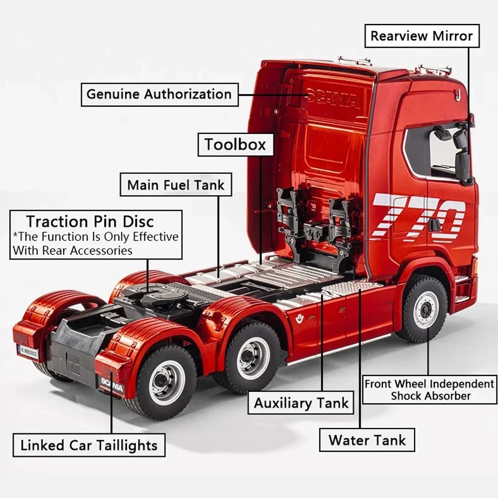 Realistic Lights & Sounds RC Engineering Truck