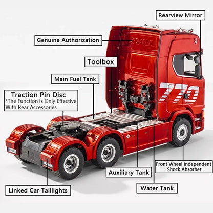 Realistic Lights & Sounds RC Engineering Truck