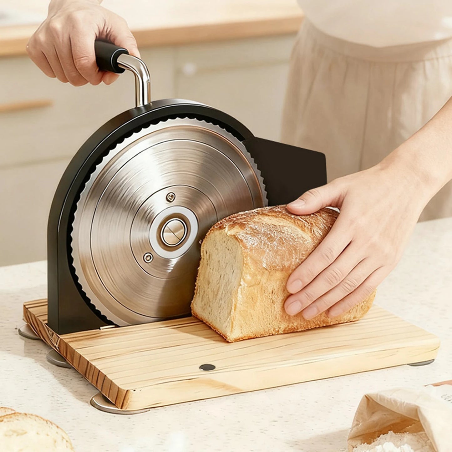 Perfect-Slice Manual Bread Slicer