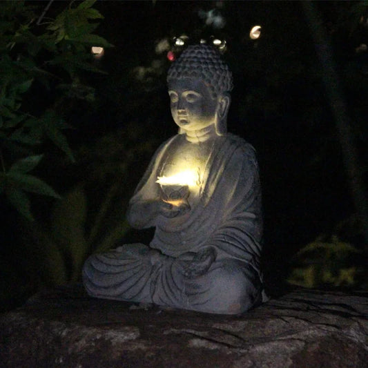 Solar LED Buddha Garden Statue