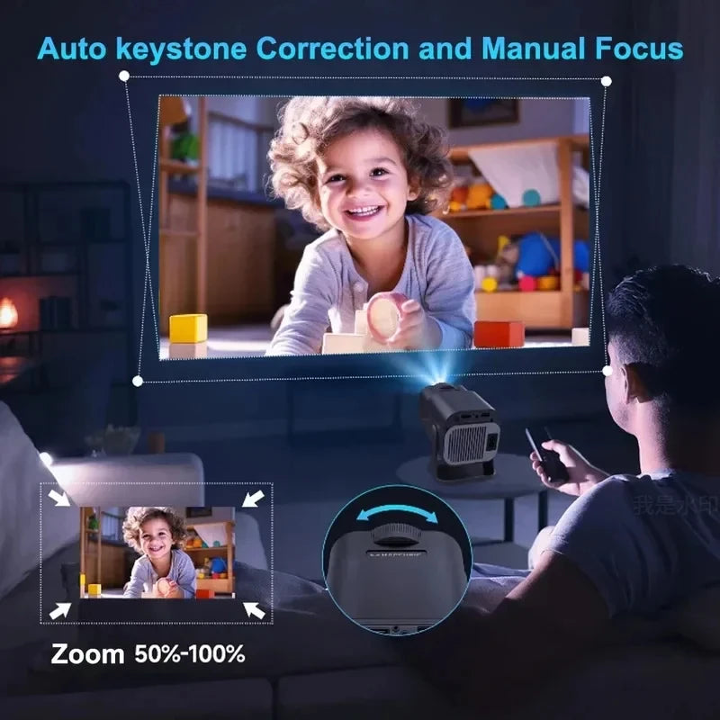 1080P Android Projector WiFi Bluetooth
