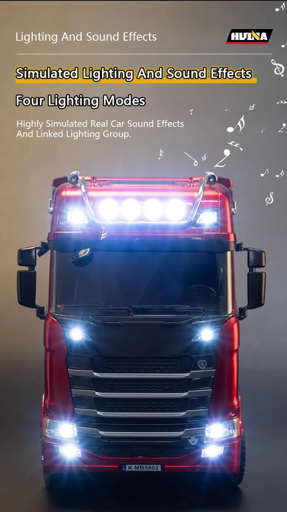 Realistic Lights & Sounds RC Engineering Truck