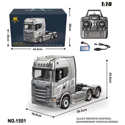 Realistic Lights & Sounds RC Engineering Truck