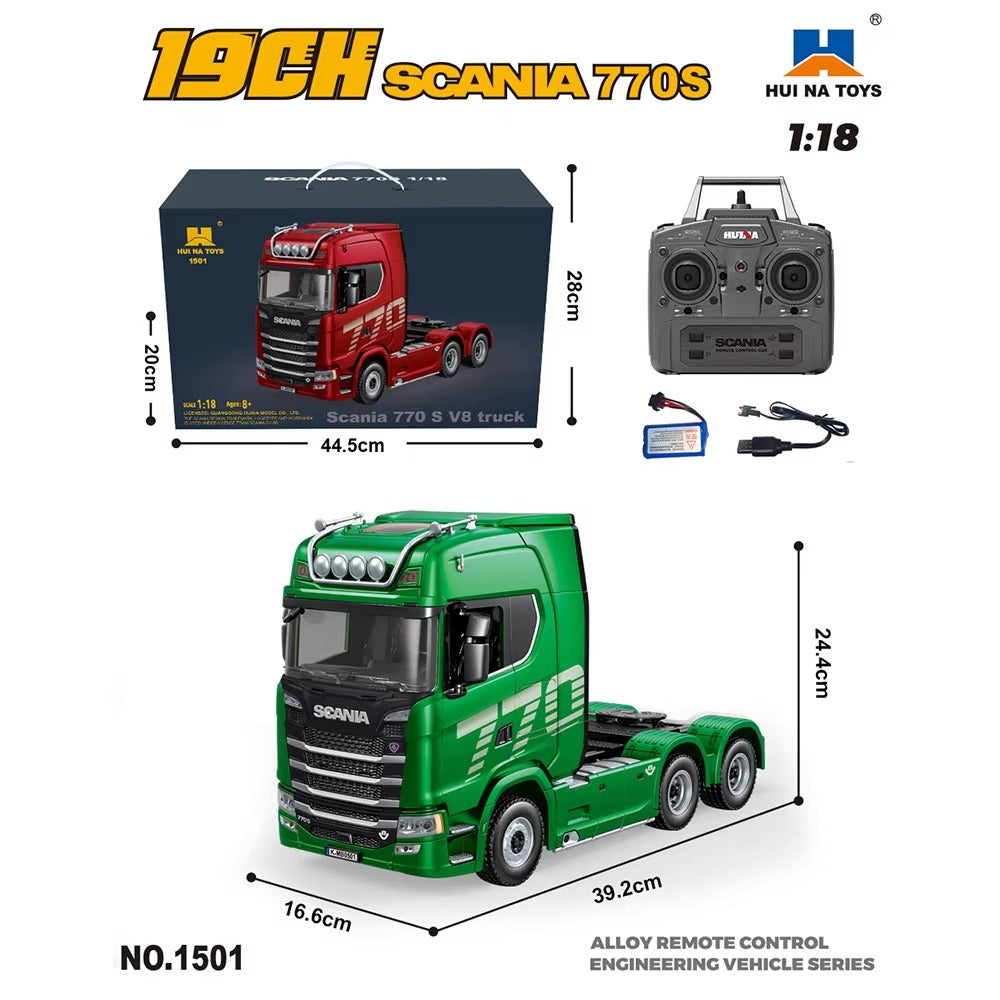 Realistic Lights & Sounds RC Engineering Truck